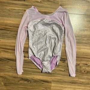 Cat & Jack Lavender and Silver Leotard
